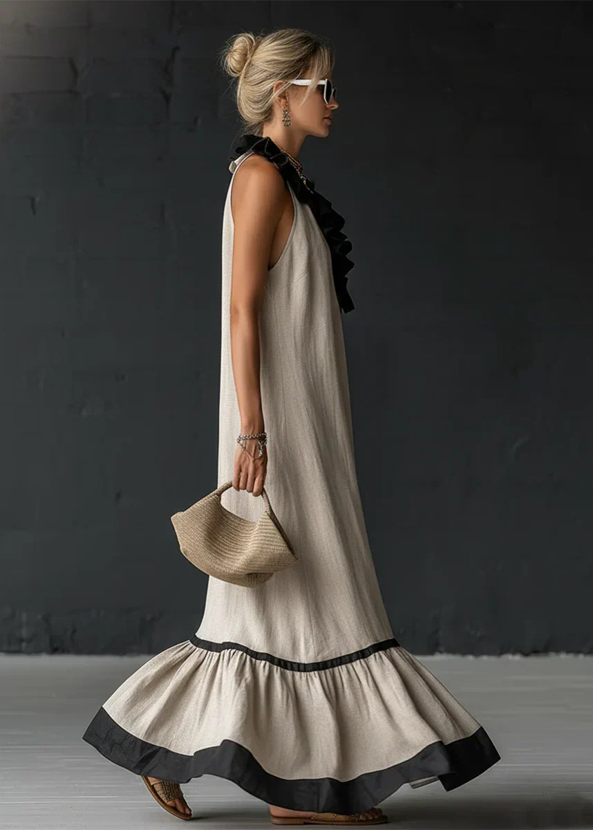 Robe chic en coton léger et fluide