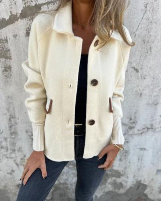 THASHA - Casual Lapel Single-breasted Jacket #AMO9149