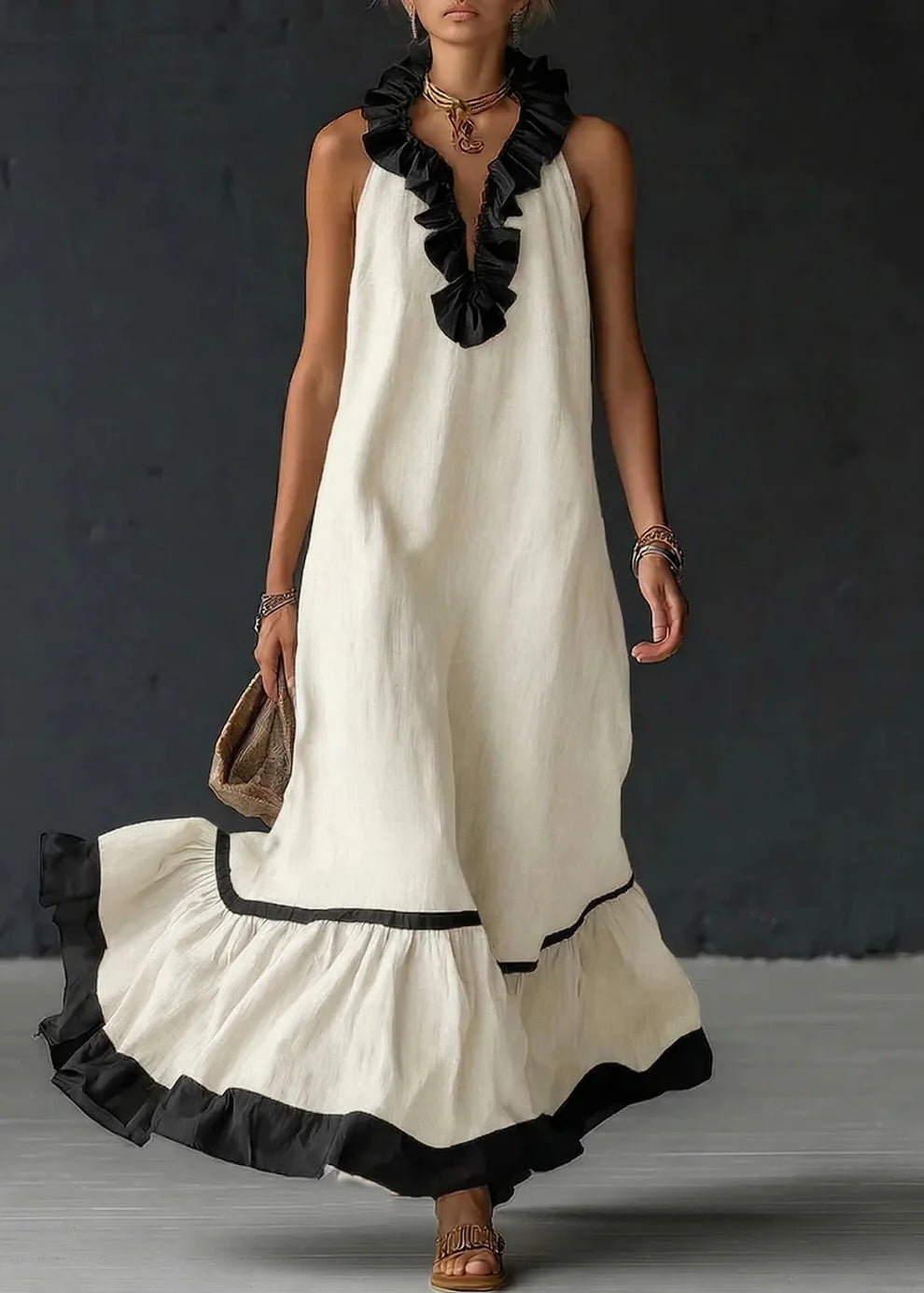 Robe chic en coton léger et fluide