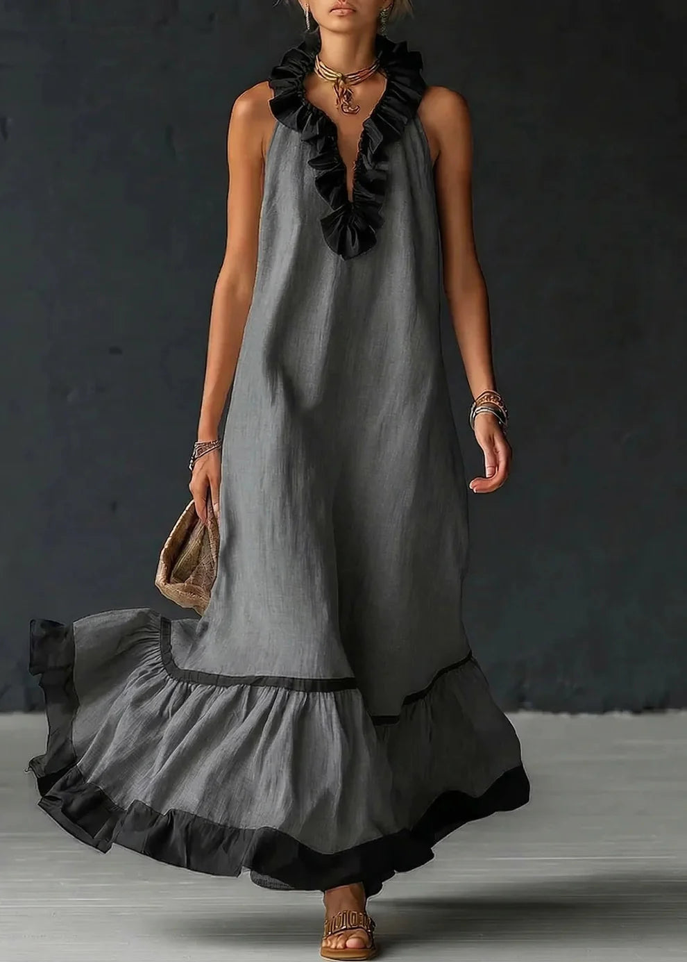 Robe chic en coton léger et fluide