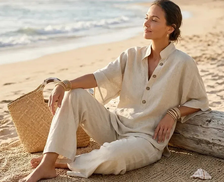 Élégance Riviera™ | Ensemble Coton Chic